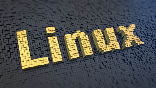 stock photo leiden nl nov wooden letter tiles spelling linux on a green textured background 2560028197